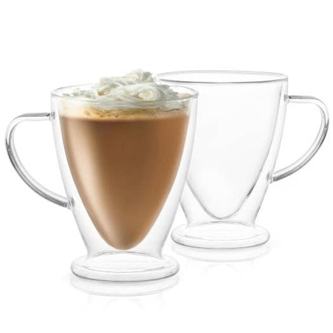 Declan Insulated Latte Glasses, 15 Oz Set of 2