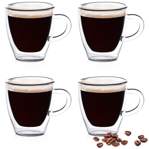 Double Wall Espresso Cups, 2oz (Set of 4)