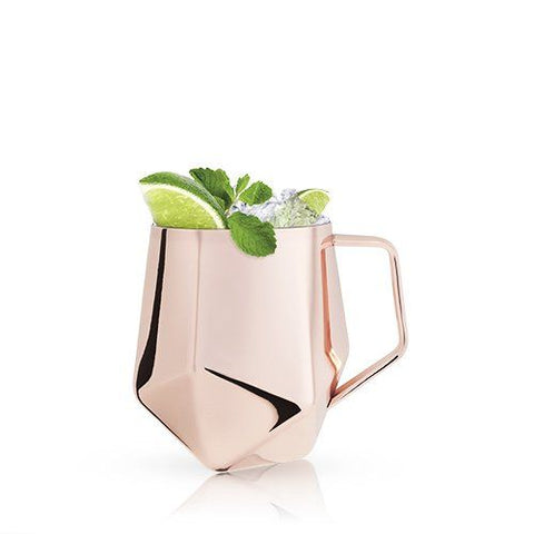 Copper Faceted Moscow Mule Mug