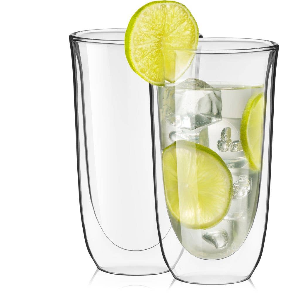 Spike Double Wall Drinking Glasses, Set of 2