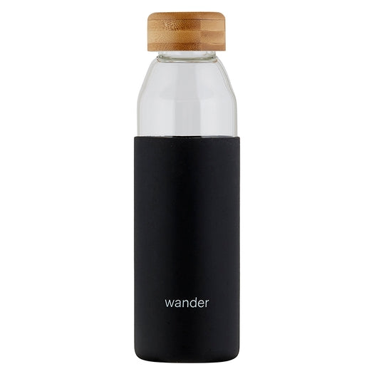 Wander Glass Water Bottle w/ Bamboo Lid