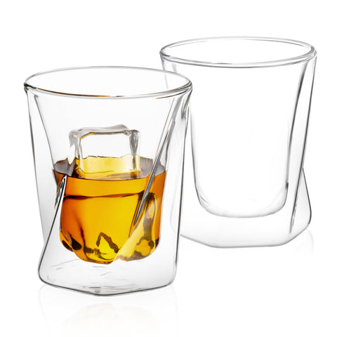 Lacey Double Wall Whiskey Glasses