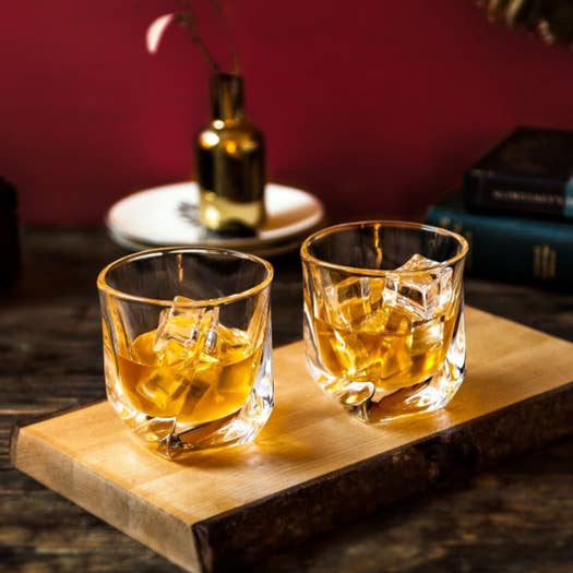 Aurora Crystal Whiskey Glasses