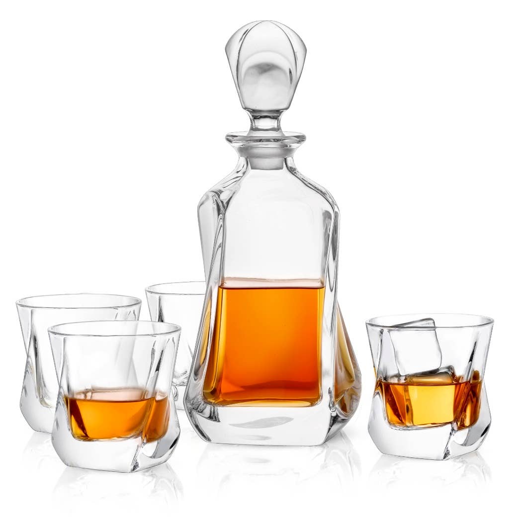 Aurora Crystal Decanter Set